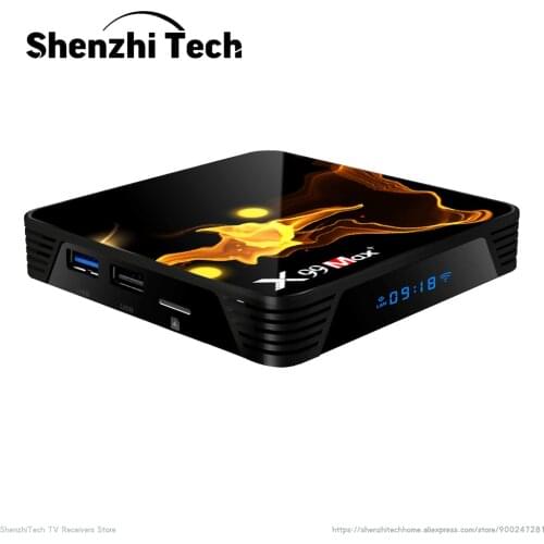 X99 Max PLUS 8K 2021 Digital Smart TV Box Android Amlogic S905x3 DDR3 4GB RAM 128GB ROM Set-Top Receiver with WIFI Media Player