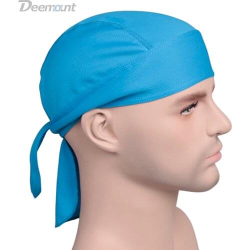 Outdoor Quick Dry Pure Cycling Cap Head Scarf Headscarf Headband Summer Men Running Riding Bandana Ciclismo Pirate Hat Hood