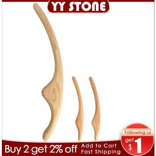 Japanese Cypress Wood Body carving face carving massage relax Hand Feet Body Healthcare Massage scraping guasha stick