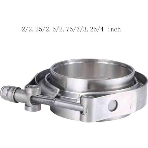 2/2.25/2.5/2.75/3/3.25/4 inch Turbo Exhaust V-Band Clamp Stainless Steel Male/Female Flange Kit