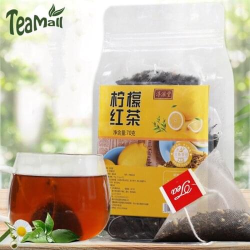 2020/2021 Chunzitang Lemon Black Tea Herbal Chinese Tea Flavored Tea Triangle Bag 70g