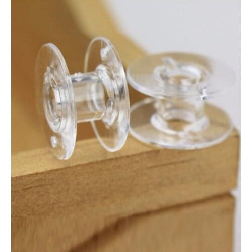 25pcs Plastic Clear Home Sewing Machine Thread String Empty Bobbin Spools