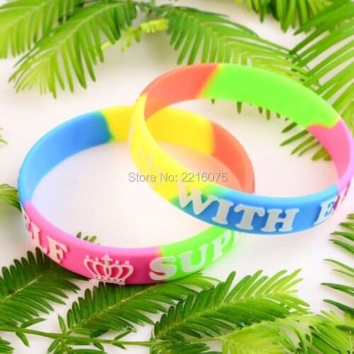 300pcs segment K-POP Super Junior sj wristband silicone bracelets free shipping by DHL express
