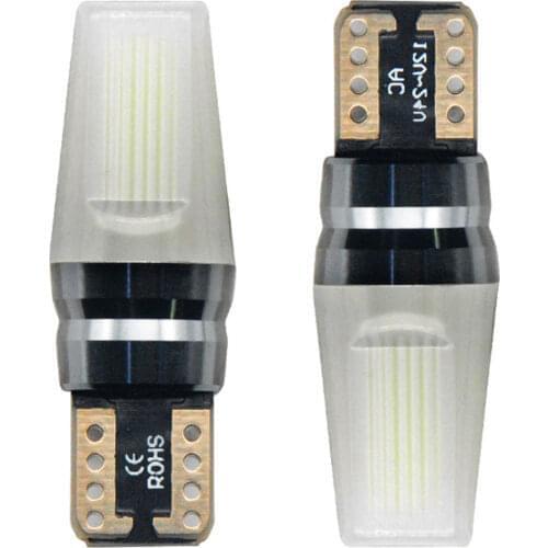 400PCS NEW Sapphire T10 W5W 194 168 COB CANBUS Car LED Interior Reading Light Side Wedge Lamp white DC12V