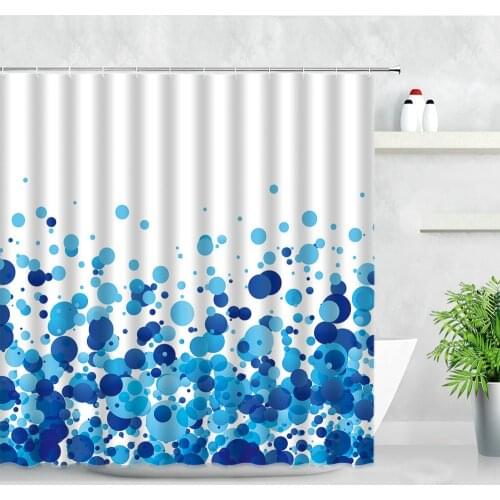 Abstract Art Shower Curtains Color Geometric Pattern Creative Print Waterproof Bathroom Decor Curtain Set With Hooks Bath Screen