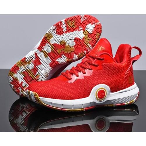 New Training Basketball Sneakers High Ankle Big Anti Slip Walking Shoes Light Weight Basketball Boots Youth Basketball Sneakers