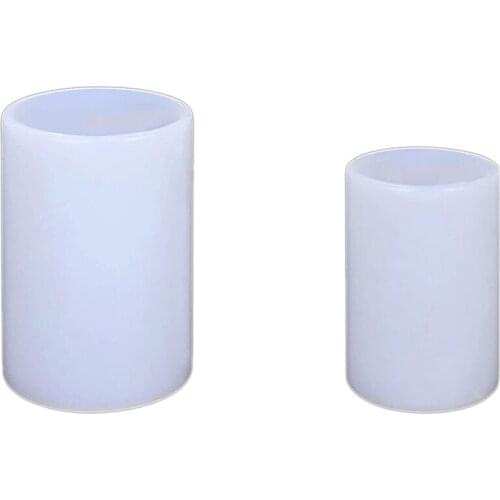 Cylinder Candle Molds for Candle Making, Pillar Candle Silicone Molds for Resin Casting Epoxy Mold (2Pcs)