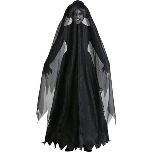 Halloween Cospaly Masquerade Long Dress Adult Halloween Fear Ghost Dark Horror Vampire Witch Dead Corpse Zombie Bride Costumes
