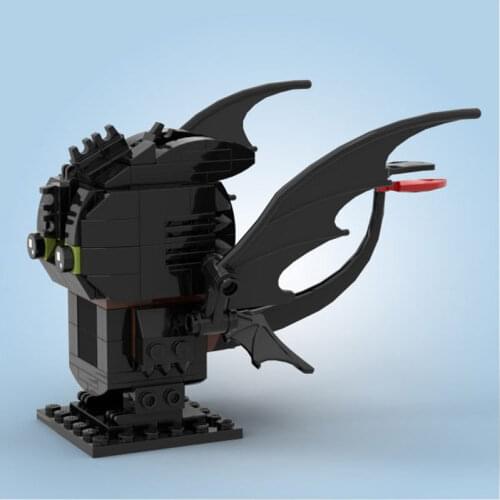 MOC Build Block Maker Anime Enthusiasts Cartoon Dragon Characters Assembly Model Childrens Toy DIY Build Blocks Birthday Gift