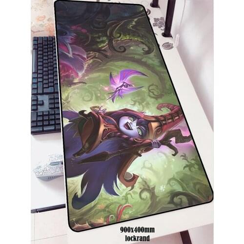 Locrkand Lulu mouse pad 900x400mm pad mouse lol notbook computer mousepad Fae Sorceress gaming padmouse gamer laptop mouse mats