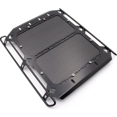 KYX Racing Metal Roof Rack with Carbon Fibre Panel 184x168mm Upgrades Parts for RC Crawler Car Traxxas TRX6 G63 TRX4 G500 Roof