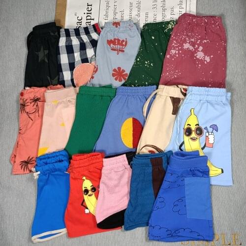 Summer new boys girls childrens shorts cotton shorts cartoon summer kids