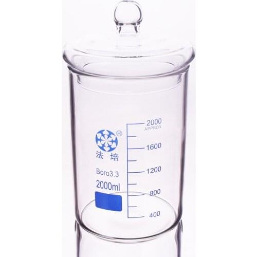 Beaker in low form without spout,Capacity 2000ml,Laboratory beaker