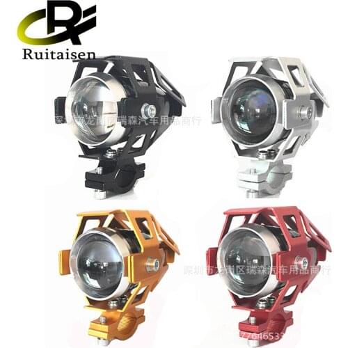 Motorcycle electric lights laser cannon U5 / U7 retrofit LED angel eyes headlights motorized pedal