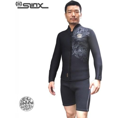 5MM Neoprene Wetsuit Long Sleeve Jacket only Surfing Scuba Diving Shirt Wetsuits Spearfishing Swimming Top Keep Warm Swimwear