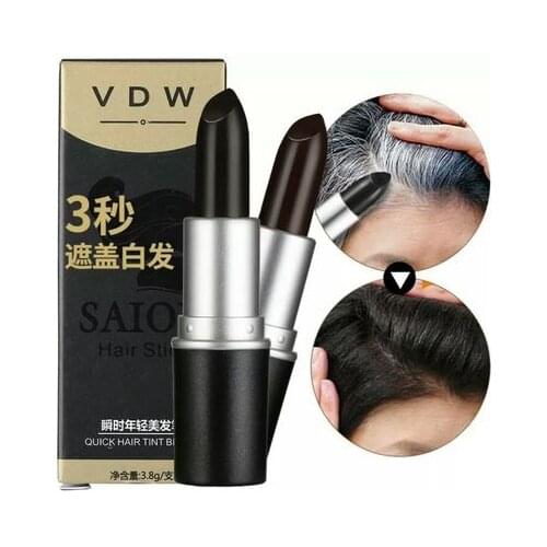 VDW 2pcs One-Time Hair dye Instant Gray Root Coverage Hair Color Modify Cream Stick Temporary Cover Up White Hair Colour Dye