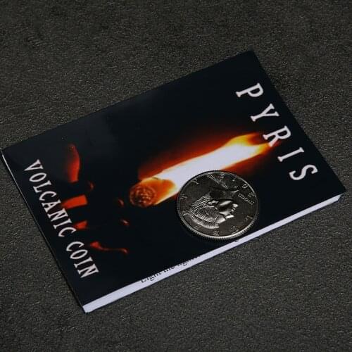 PYRIS By Nicolas Lepage Magic Tricks Fire Coin In The Hand Pyris Volcanic Accessories Close Up Stage Magic Props B1020