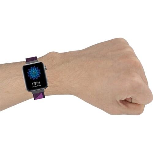 Woven Nylon Watchband Wristband Wrist Strap 18MM for Xiaomi MI /Garmin Vivomove3S /Samsung Galaxy /NOKIA ASUS LG Watch