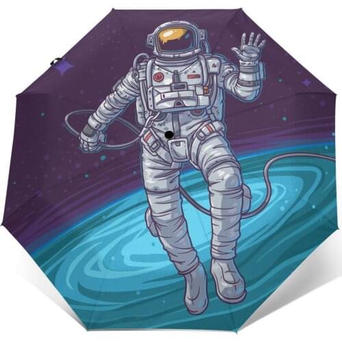 Wind Resistant Folding Automatic Umbrella Women Auto Cosmonaut Windproof Umbrellas Rain For Men Parasol