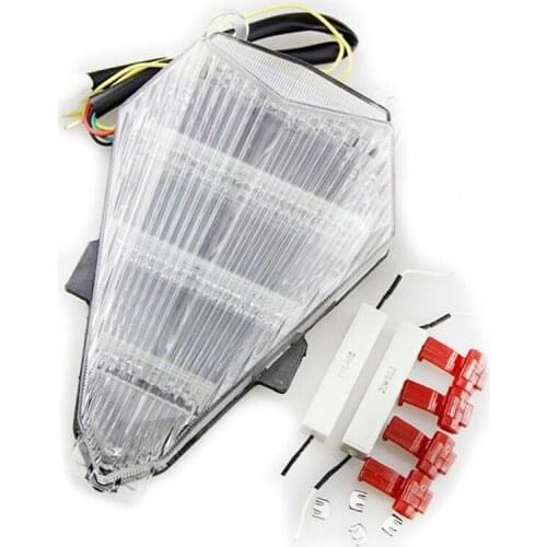 Motorcycle Clear Brake LED Tail Light Turn Signal for Yamaha YZF-R6 2006-2013