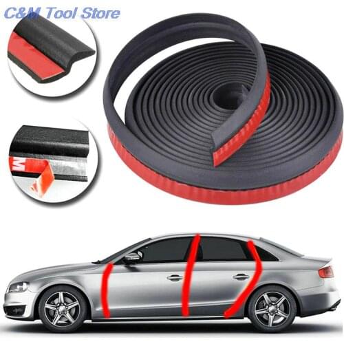 1/4/6M Weatherstrip Sound Auto Rubber Edging Trim Noise Insulation Car Door Sealing Strip 4Meter Z type Door Seal Car Door