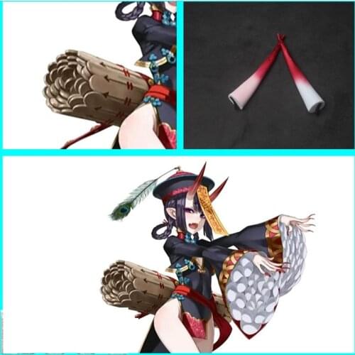 1 Pair Fate grand order FGO Assassin Shuten Douji Cosplay Horns Head Clip Headwear Hairwear Cosplay Props Accessories Halloween