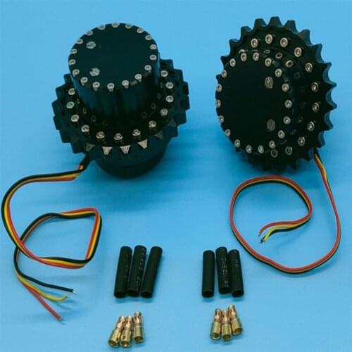 2pcs/set Brushless Walking Hydraulic Excavator Driving Wheel for 1/12 Excavator Robot Driving Wheel Modification Kits