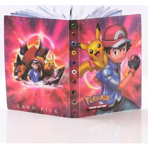 Pokemon Album Book 9 Pocket Large Pokemon Playing Game Cards Collection Binder 240pcs Card Map Holder Folder Loaded List Kid Toy