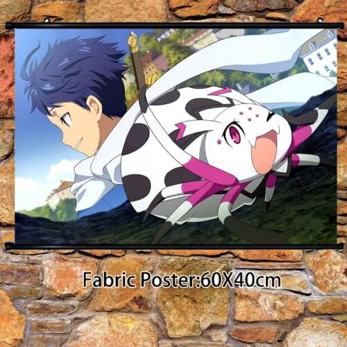 Anime Poster So I'm A Spider, So What? Kumoko Zagan Analeit Julius Wall Scroll Home Decoration Art Picture 60x40cm