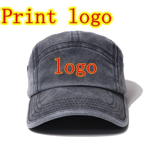 WZCX Print Logo Picture Ad Five Slices Baseball Cap Adjustable Outdoor Unisex Custom Logo Summer Shading Dad Hat Snapback