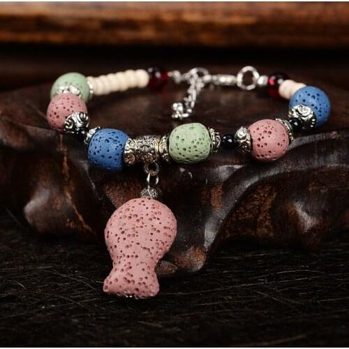 COLORFUL LAVA Silver Bracelets