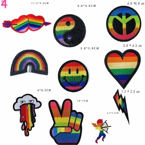 Pride Rainbow Flag Patch Pride Gay LGBT Flags Tactical Patch Pride Flag Patch for Clothes Hat Patch Team Military Patch