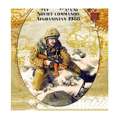 1/35 Scale Die-cast Resin White Model Afghan War Commando Model Soldiers Need To Manually Color The Model Free Shipping