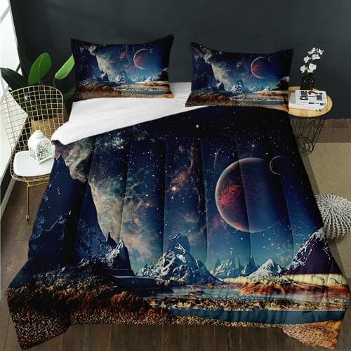 3D Print Galaxy Starry Sky Fashion Modern Quilt Super Soft Quilting Custom Home Bedroom Decor Suitable For Adult Boys Girls
