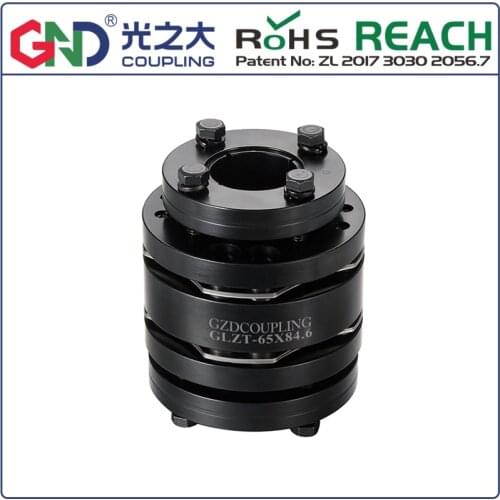 GLZT 8 screw high rigidity double diaphragm expansion sleeve stainless steel material shaft coupling