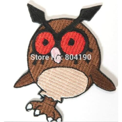 Go HOOT OWL Bird Iron On Patch Embroidered Emblem applique Costume Cosplay Team Rocket Scratch Cat