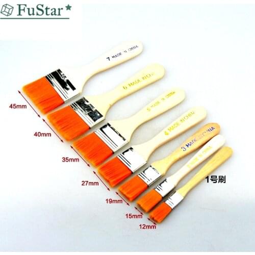 Nylon Hair Painting Brush Oil Watercolor Water Powder Propylene Acrylic Differeent Size Paint Brushes School Art Supply