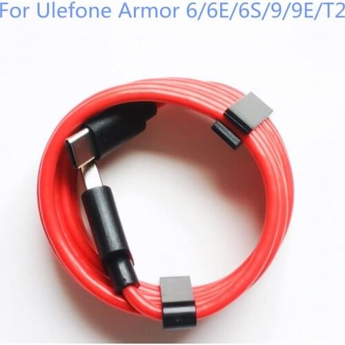 New Original Ulefone Armor 6/6E/6S/9/9E/T2 Cell Phone Red Type-C TypeC Port USB Cable Transfer Data Line