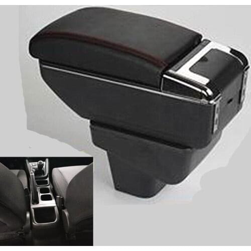 For Suzuki Vitara Armrest box central Store content box with cup holder ashtray with USB interface