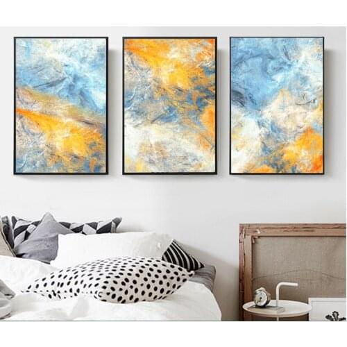 Full Diamond embroidery Dream Blue and Yellow Abstract Art diamond Painting 3d puzzle toy Cross Stitch mosaic,christmas gift