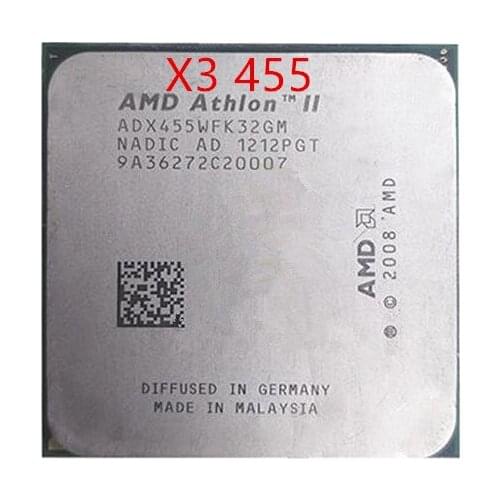 AMD Athlon II X3 455 CPU Processor Triple-Core (3.3Ghz/ 95W /2000GHz) Socket am3 free shipping 938 pin