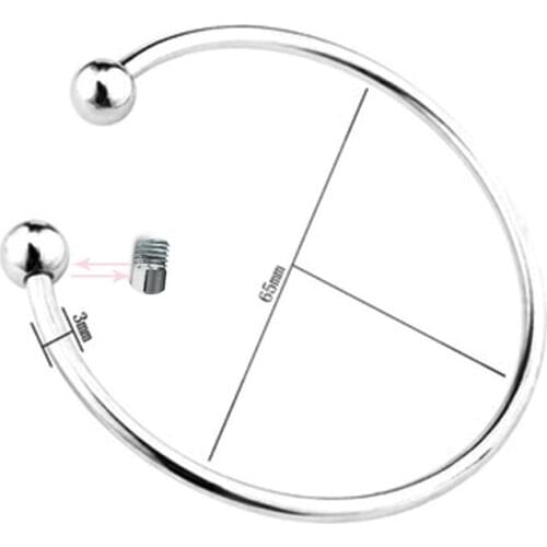 Simple Glossy Bangles Classic Silver Plated Bracelet C Shape Minimalist Men and Women All-match Jewelry Gift