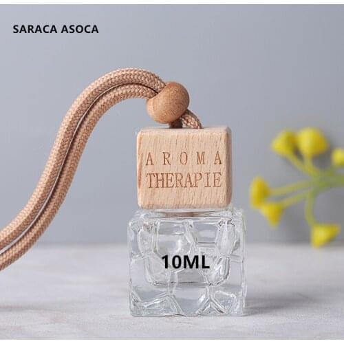 Wholesale and Retail 10ML Car Perfume Pendant Empty Glass Perfume Bottles car accessories 30PCS/LOT