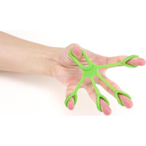 Silicone Finger Exercise Rally Ring Gripper Resistance Exercise Finger Strength Relieve Stress Fingertips Grip Extensor