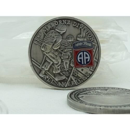 USA 82nd Airborne Division Challenge Coins Custom Souvenir US Eagle Military Commemorative Coin Collection
