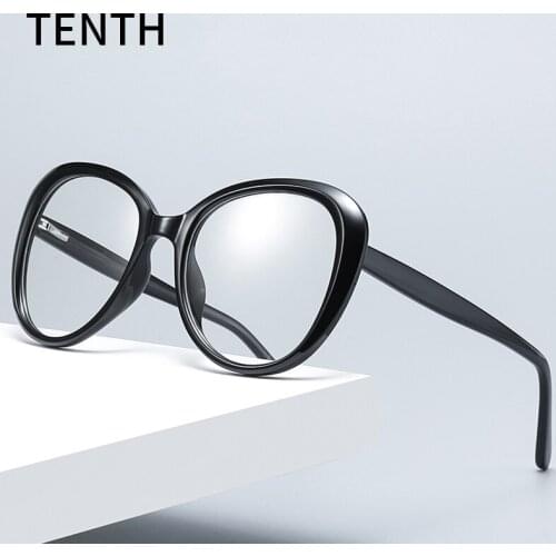 Stylish Oversized Round Computer Eyeglasses Women and Man Quality Blue Light Blocking Glasses