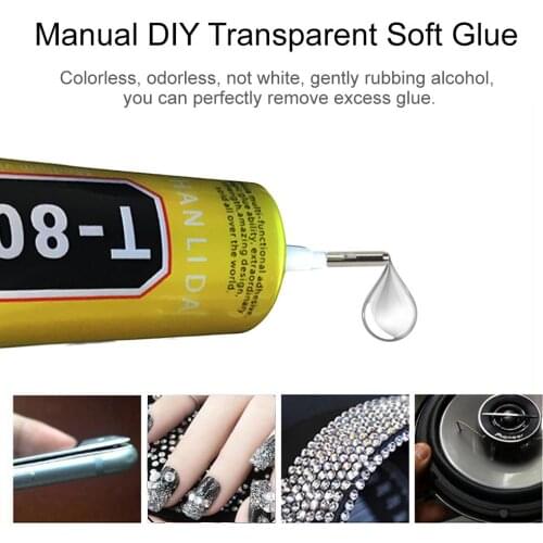 110ml T-8000 Universal Glue Adhesive Repairing Plastic Bonding Metal Super Glues Manual DIY Transparent Soft Glue Waterpro