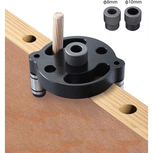 Vertical Pocket Hole Jig 6/8/10mm Wood Dowelling Self Centering Drill Guide Kit Hole Puncher Locator Jig For Woodworking Tools