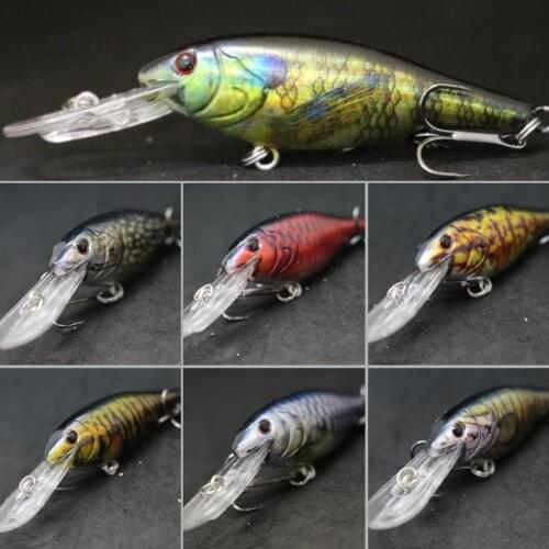 WLure Jerbait Wobbler Fishing Lure 3 Meters Diving Hard Lure Tight Wobble Life Like Painting Cutting Blade Hooks HC187