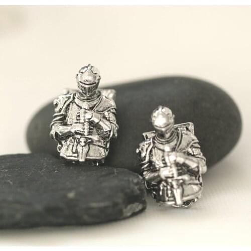 1Pcs // Skull DIY Braided Rope Bead Keychain Beaded Viking Warrior Hell Boy Nordic Spartan Beads ZHZ-10